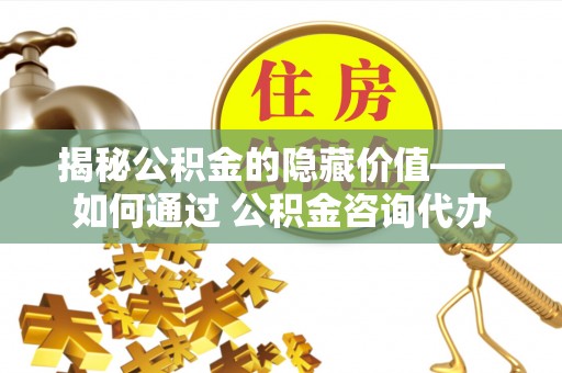 莆田揭秘公积金的隐藏价值——如何通过 公积金咨询代办提取 优化财富管理