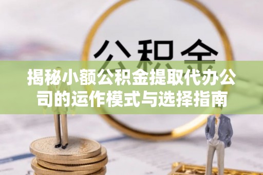 莆田揭秘小额公积金提取代办公司的运作模式与选择指南