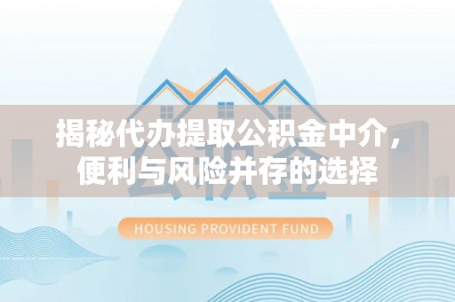 莆田揭秘代办提取公积金中介，便利与风险并存的选择