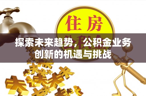 莆田探索未来趋势，公积金业务创新的机遇与挑战