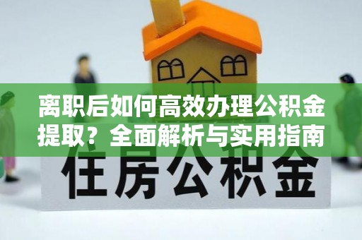 莆田离职后如何高效办理公积金提取？全面解析与实用指南