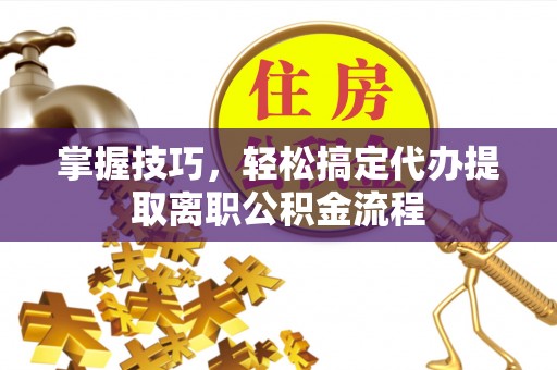 莆田掌握技巧，轻松搞定代办提取离职公积金流程