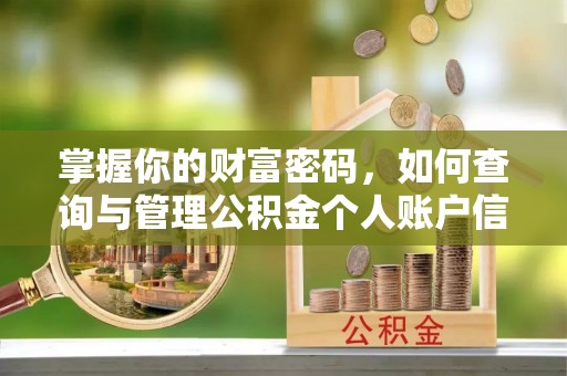 莆田掌握你的财富密码，如何查询与管理公积金个人账户信息