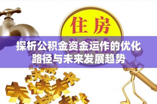 莆田探析公积金资金运作的优化路径与未来发展趋势