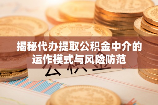 莆田揭秘代办提取公积金中介的运作模式与风险防范