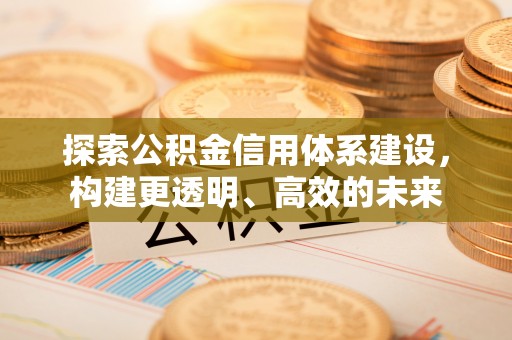 莆田探索公积金信用体系建设，构建更透明、高效的未来